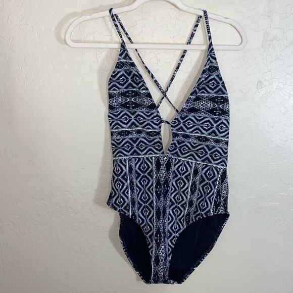 La Blanca black and white print one piece - Picture 1 of 8